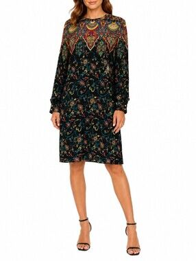 Vintage Jennifer Jeffries Paisley Baroque Dress